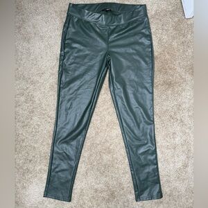 Fashion Nova Olive Faux Leather Pants